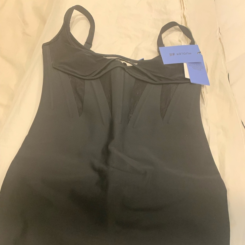 Mugler HM collaboration bustier dress